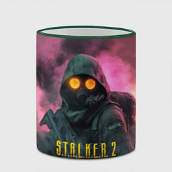 Кружка 3D Stalker 2 радиоактивный дым, цвет: 3D-зеленый кант — фото 2