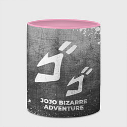 Кружка 3D JoJo Bizarre Adventure - grey gradient, цвет: 3D-белый + розовый — фото 2