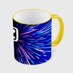 Кружка 3D Zotye neon energy, цвет: 3D-желтый кант