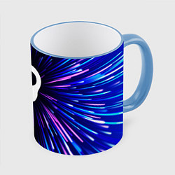 Кружка 3D Babymetal neon energy, цвет: 3D-небесно-голубой кант