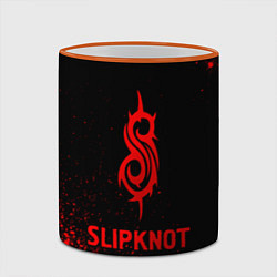 Кружка 3D Slipknot - red gradient, цвет: 3D-оранжевый кант — фото 2