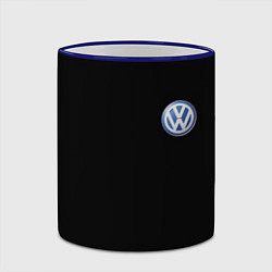 Кружка 3D Volkswagen logo auto, цвет: 3D-синий кант — фото 2
