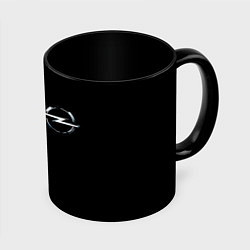 Кружка 3D Opel logo auto, цвет: 3D-белый + черный