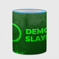 Кружка 3D Demon Slayer - green gradient по-горизонтали, цвет: 3D-небесно-голубой кант — фото 2