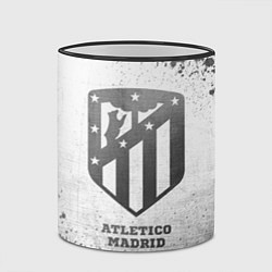 Кружка 3D Atletico Madrid - white gradient, цвет: 3D-черный кант — фото 2
