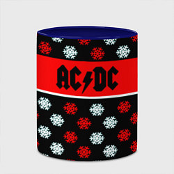 Кружка 3D AC DC winter steel, цвет: 3D-белый + синий — фото 2