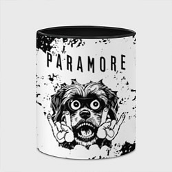 Кружка 3D Paramore - рок пес, цвет: 3D-белый + черный — фото 2