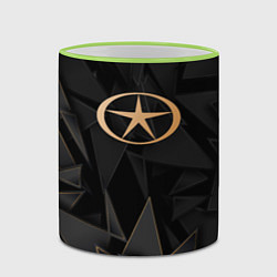 Кружка 3D JAC golden poly, цвет: 3D-светло-зеленый кант — фото 2