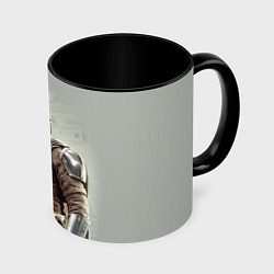 Кружка 3D The Mandalorian - Din Djarin, цвет: 3D-белый + черный