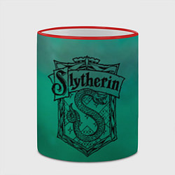 Кружка 3D Факультет Слизерин, цвет: 3D-красный кант — фото 2