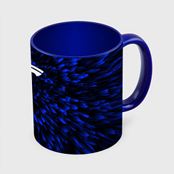 Кружка 3D Tesla blue energy, цвет: 3D-белый + синий