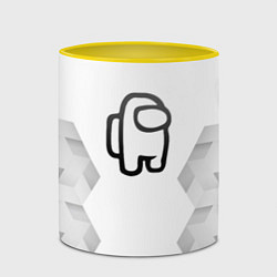 Кружка 3D Among Us white poly, цвет: 3D-белый + желтый — фото 2