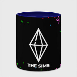 Кружка 3D The Sims конфети, цвет: 3D-белый + синий — фото 2