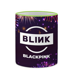 Кружка 3D Праздничный Blackpink, цвет: 3D-светло-зеленый кант — фото 2