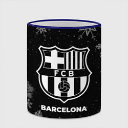 Кружка 3D Снежный Barcelona, цвет: 3D-синий кант — фото 2