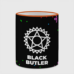 Кружка 3D Black Butler конфети, цвет: 3D-оранжевый кант — фото 2