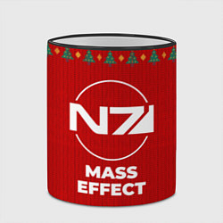 Кружка 3D Mass Effect new year, цвет: 3D-черный кант — фото 2