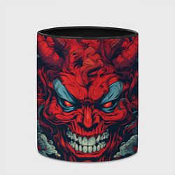 Кружка 3D Red demon Oni, цвет: 3D-белый + черный — фото 2
