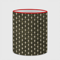 Кружка 3D Корзинка, цвет: 3D-красный кант — фото 2