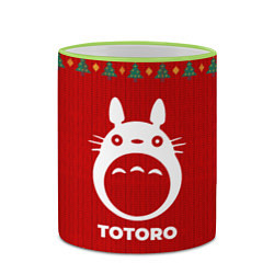 Кружка 3D Totoro new year, цвет: 3D-светло-зеленый кант — фото 2