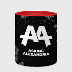 Кружка 3D Снежный Asking Alexandria, цвет: 3D-белый + красный — фото 2