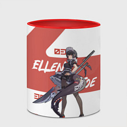 Кружка 3D Эллен Джо - ZZZ, цвет: 3D-белый + красный — фото 2