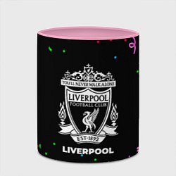 Кружка 3D Liverpool конфети, цвет: 3D-белый + розовый — фото 2