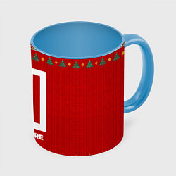 Кружка 3D Paramore new year, цвет: 3D-белый + небесно-голубой