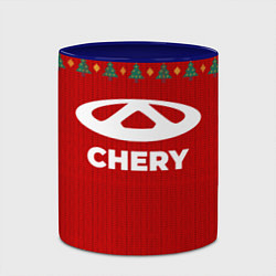 Кружка 3D Chery new year, цвет: 3D-белый + синий — фото 2