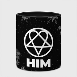 Кружка 3D Снежный HIM, цвет: 3D-белый + черный — фото 2