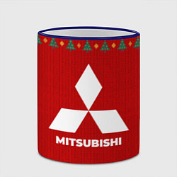 Кружка 3D Mitsubishi new year, цвет: 3D-синий кант — фото 2