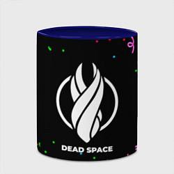 Кружка 3D Dead Space конфети, цвет: 3D-белый + синий — фото 2