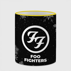 Кружка 3D Снежный Foo Fighters, цвет: 3D-желтый кант — фото 2