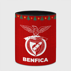 Кружка 3D Benfica new year, цвет: 3D-белый + черный — фото 2