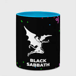 Кружка 3D Black Sabbath конфети, цвет: 3D-белый + небесно-голубой — фото 2
