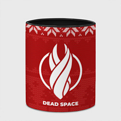 Кружка 3D Новогодний Dead Space, цвет: 3D-белый + черный — фото 2