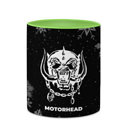 Кружка 3D Снежный Motorhead, цвет: 3D-белый + светло-зеленый — фото 2