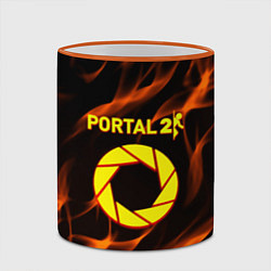 Кружка 3D Portal flame steel, цвет: 3D-оранжевый кант — фото 2