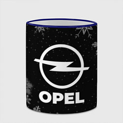 Кружка 3D Снежный Opel, цвет: 3D-синий кант — фото 2