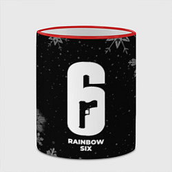 Кружка 3D Снежный Rainbow Six, цвет: 3D-красный кант — фото 2