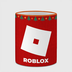 Кружка 3D Roblox new year, цвет: 3D-оранжевый кант — фото 2