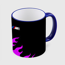 Кружка 3D BMW flame, цвет: 3D-синий кант