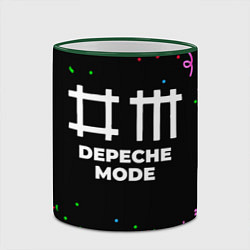 Кружка 3D Depeche Mode конфети, цвет: 3D-зеленый кант — фото 2
