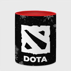 Кружка 3D Снежный Dota, цвет: 3D-белый + красный — фото 2