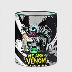 Кружка 3D Rick-Venom and Morty - meme, цвет: 3D-зеленый кант — фото 2
