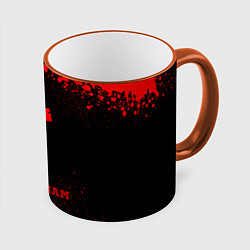 Кружка 3D Tottenham - red gradient, цвет: 3D-оранжевый кант