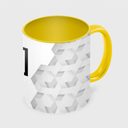 Кружка 3D Paramore white poly, цвет: 3D-белый + желтый