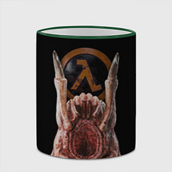Кружка 3D Half life - headcrab, цвет: 3D-зеленый кант — фото 2