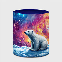 Кружка 3D Белый медведь и звездное небо, цвет: 3D-белый + синий — фото 2