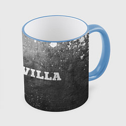 Кружка 3D Sevilla - grey gradient по-горизонтали, цвет: 3D-небесно-голубой кант